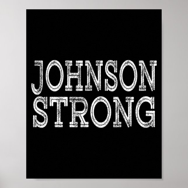 JOHNSON Stark Squad Familjeåterträff Efternamn Lag Poster (Framsidan)