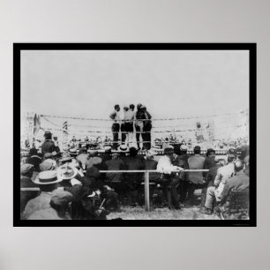 Johnson vs. Flynn Championship Boxing 1910 Poster