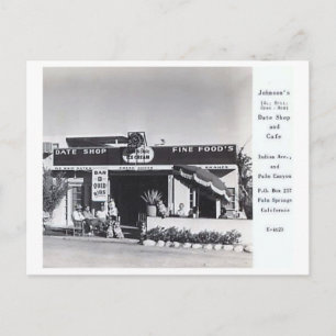 Johnson's Cafe, Handflatan Vår, Kalifornien Vintag Vykort
