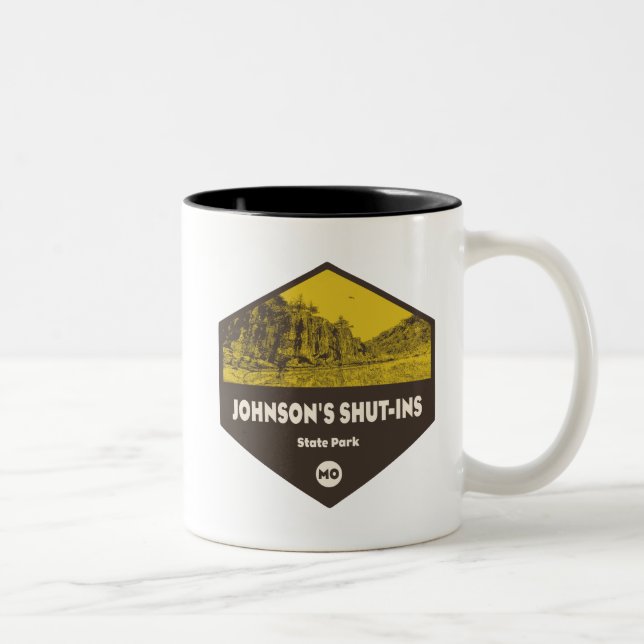Johnson's Håll käften State Park Missouri Två-Tonad Mugg (Höger)