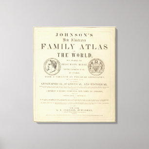 Johnsons illustrerad familjkartbok canvastryck