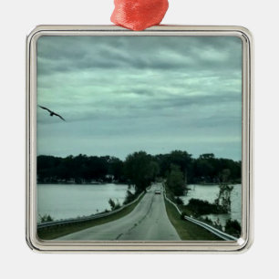 Johnson's Island Causeway Photography Julgransprydnad Metall