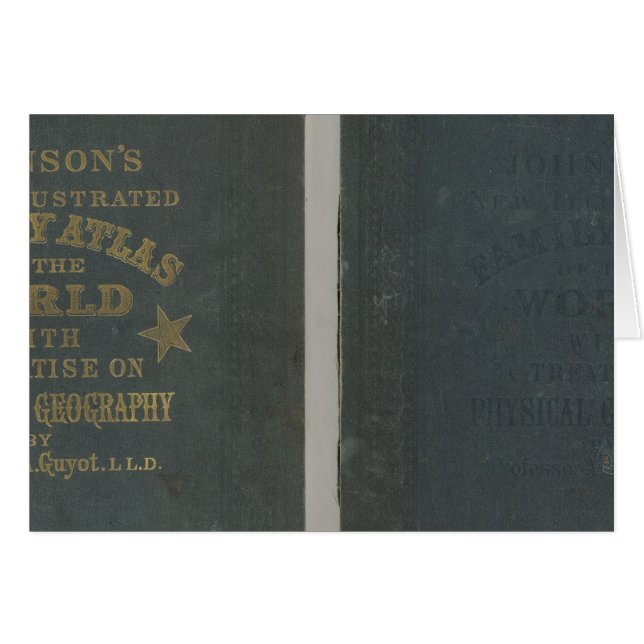 Johnson's New Illustrated Family Atlas Hälsningskort (Framsidan Horizontal)