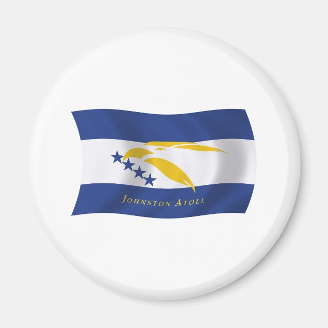 Johnston Atoll Flagga Magnet (Framsidan)