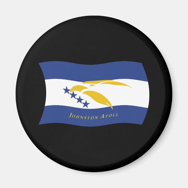 Johnston Atoll Flagga Magnet (Framsidan)
