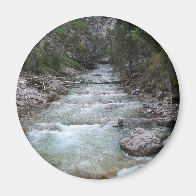Johnston Canyon Step Falls Magnet (Framsidan)
