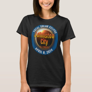 Johnston City Illinois IL Total Solar Eclipse 2024 T Shirt