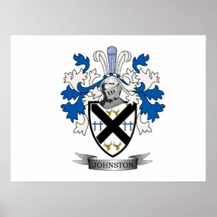 Johnston Family Crest Jackar om Arm Poster