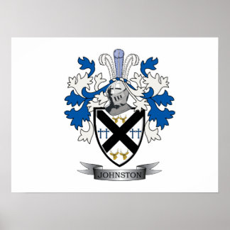Johnston Family Crest Jackar om Arm Poster