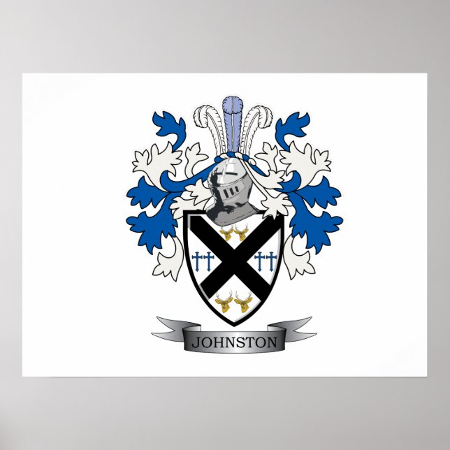 Johnston Family Crest Jackar om Arm Poster (Framsidan)