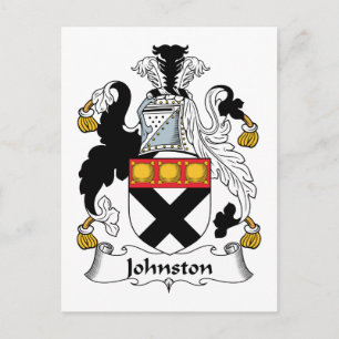 Johnston Family Crest Vykort