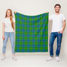 Johnston Plaid är en schottlandsinspirerad rutmöns Fleecefilt