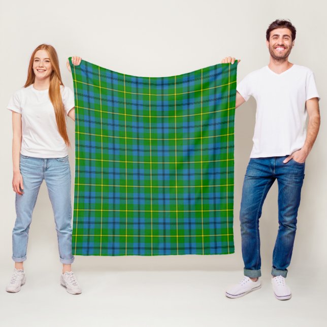 Johnston Plaid är en schottlandsinspirerad rutmöns Fleecefilt (På plats)