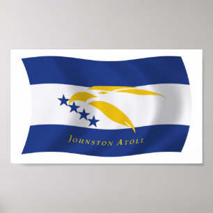Johnstonatollen Flagga Postertryck Poster
