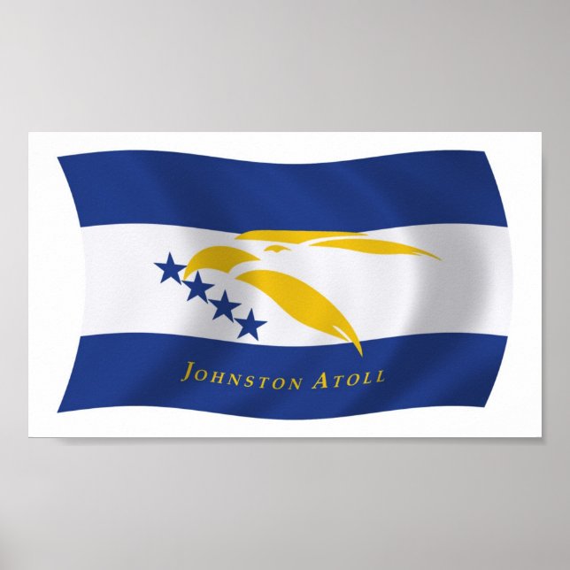 Johnstonatollen Flagga Postertryck Poster (Framsidan)