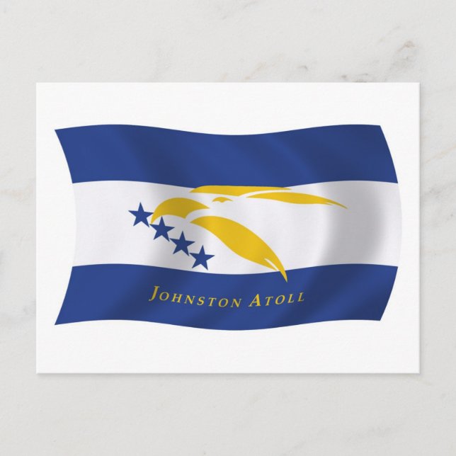 Johnstonatollen Flagga Postkort Vykort (Framsida)
