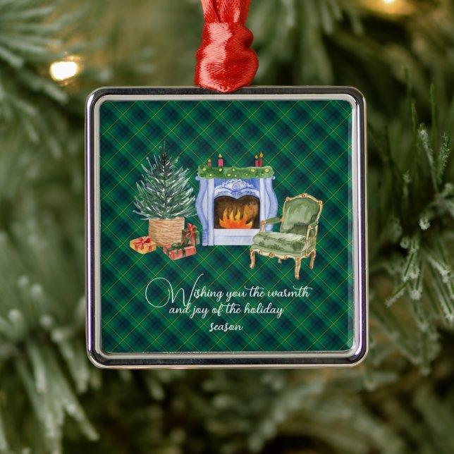 Johnstone Ancient Original Scottish Tartan Julgransprydnad Metall (Träd)