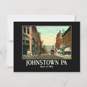 Johnstown PA Main St 1910s Vykort