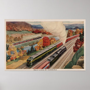 Johnstown Pennsylvania (kommerståg) Poster