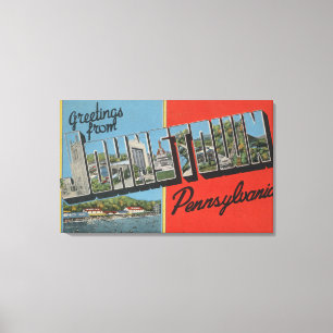 Johnstown Pennsylvania - stora brevplatser Canvastryck
