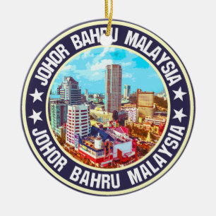 Johor Bahru Julgransprydnad Keramik