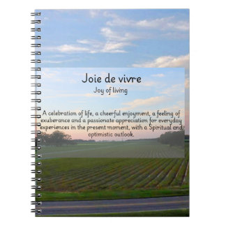 Joie de vivre anteckningsbok