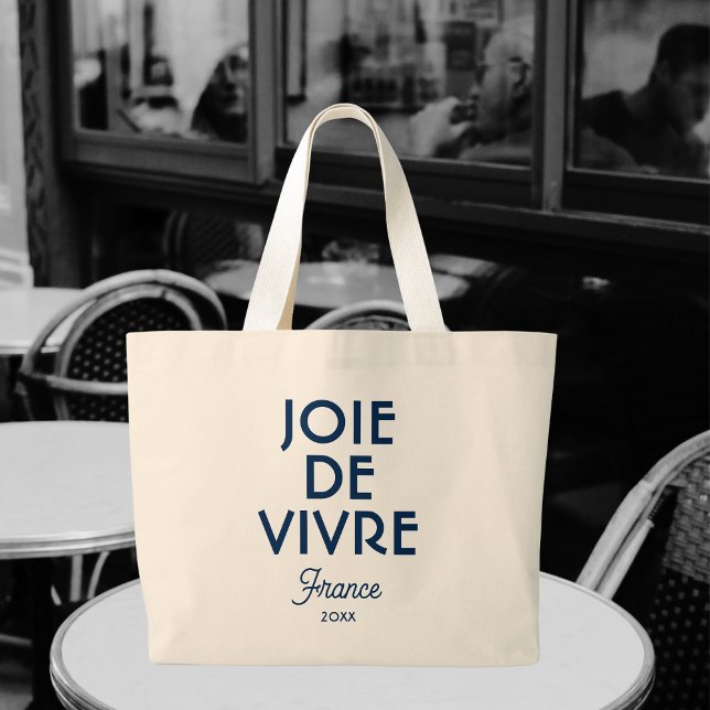 Joie De Vivre Frankrike Anpassningsbar Year Fransk Jumbo Tygkasse (Skapare uppladdad)
