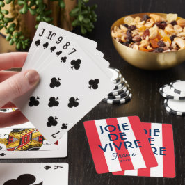 Joie De Vivre Frankrike Red Cabana Rand Fransk Casinokort