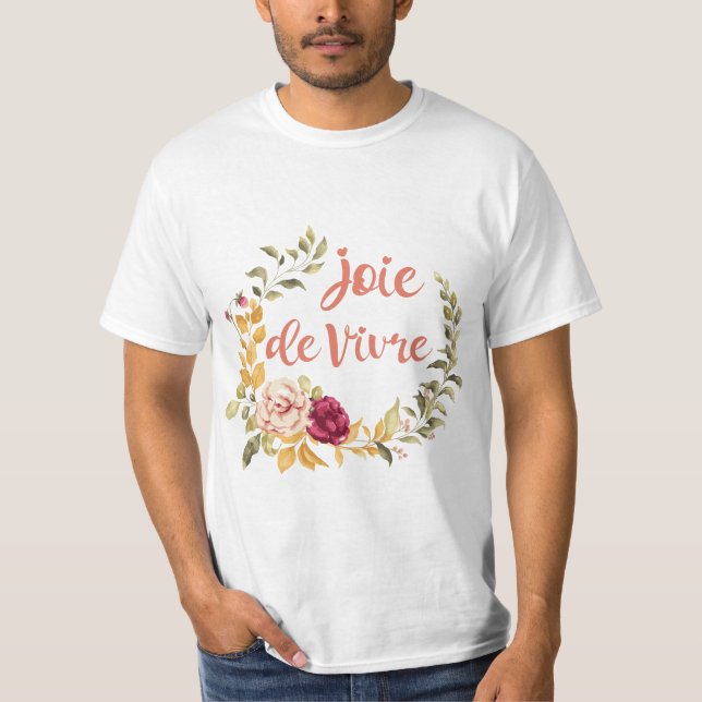 Joie de Vivre Fransk Sayed T Shirt (Framsida)