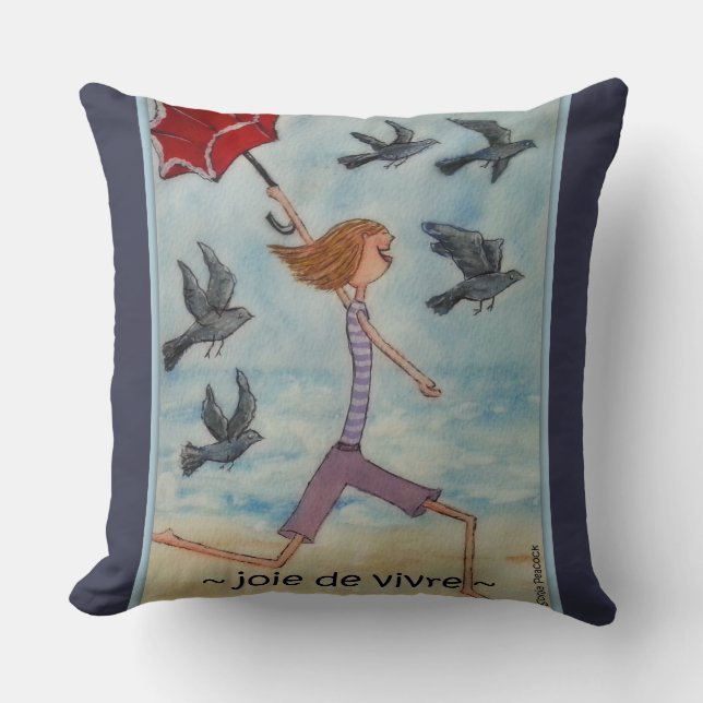 Joie de vivre kudde (Framsida)