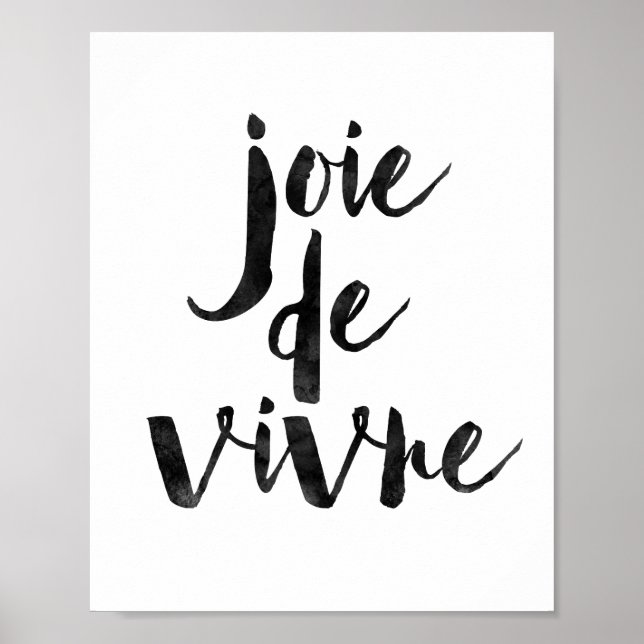 Joie De Vivre Poster (Framsidan)