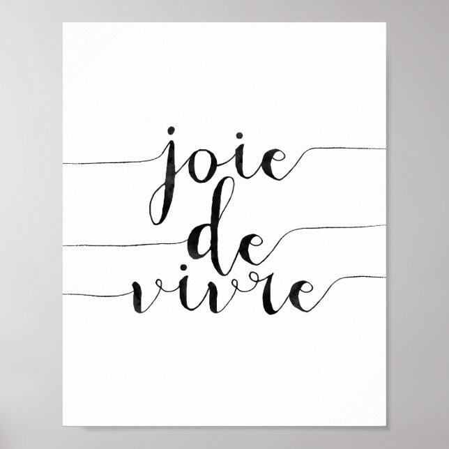 Joie De Vivre Poster (Framsidan)