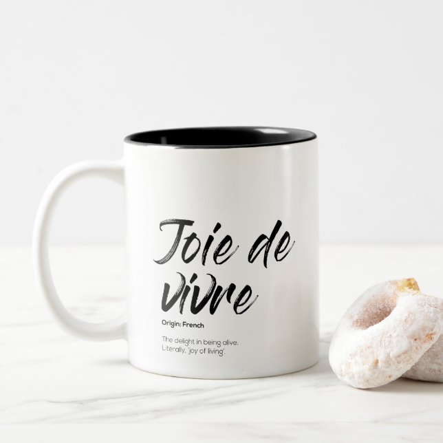 Joie de vivre - Two-Tone Mugg (Med munk)