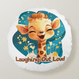 Joie (Rire aux éclats) - Laughing Out Loud Rund Kudde