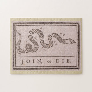 Join or Die by Benjamin Franklin Pussel
