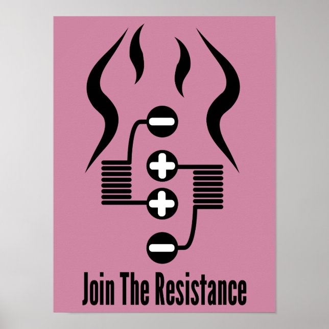 Join The Resistance - Pink Poster (Framsidan)
