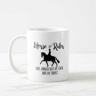 Joined not by tack but trust, horse coffee Mug Kaffemugg