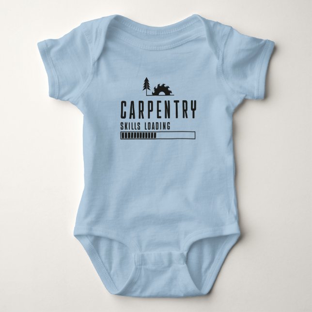 Joiner Infant Carpentry Skills Loading Carpenter T Shirt (Framsida)