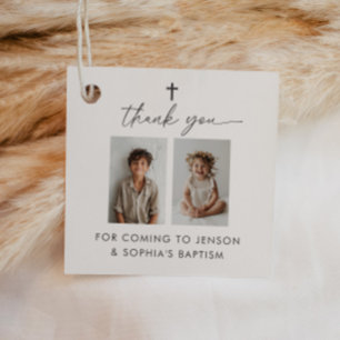 Joint Baptism 2 Photo Gåvor Etiketter