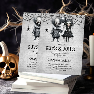 Joint Halloween Födelsedagsfest Inbjudningar