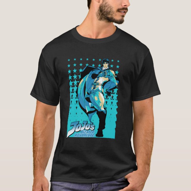 Jojo Part 1 Phantom Blood Jonathan Joestar Star Pa T Shirt (Framsida)