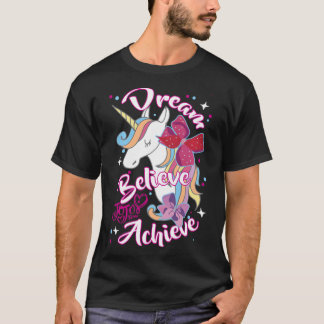 JoJo Siwa Dream Tro Achieve Unicorn Long Sleev T Shirt