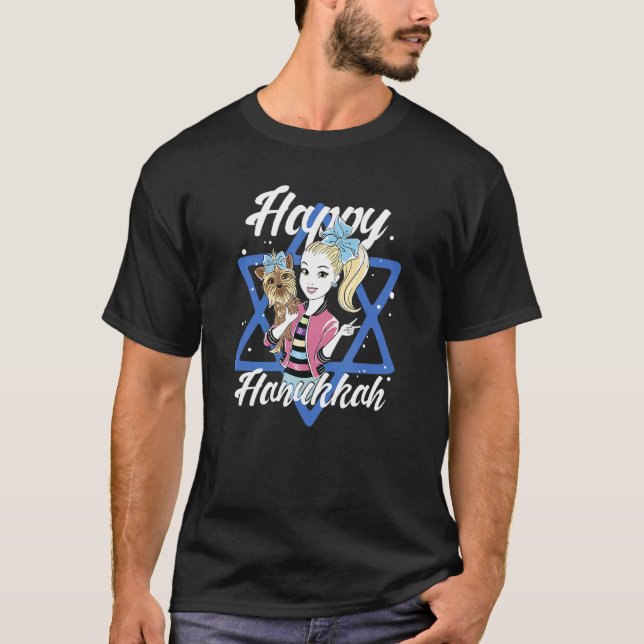 Jojo Siwa Glad Hanukkah T Shirt (Framsida)