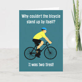 Jokcykelkort för fars dag Pappa Tack Kort