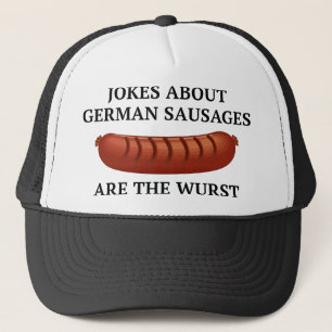 Joke about German Sausages är väst Keps
