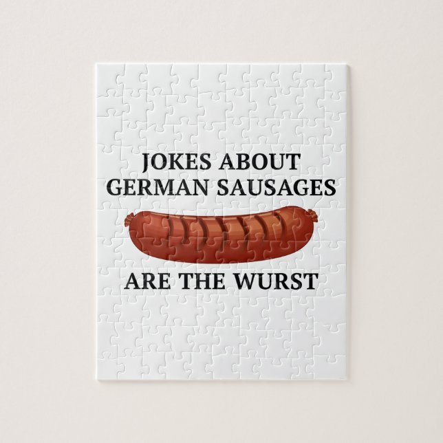 Joke about German Sausages är väst Pussel (Vertikal)