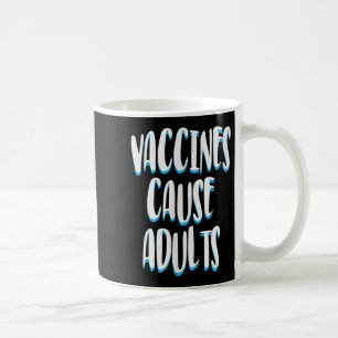 Joke-citat för Vaccinerade funktionella Vuxnor i H Kaffemugg