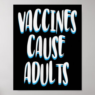 Joke-citat för Vaccinerade funktionella Vuxnor i H Poster