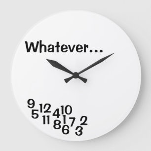 Joke Clocks Jumered Numbers Joke Clock Stor Klocka