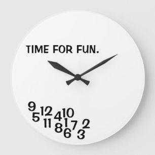Joke Clocks Jumered Numbers Joke Clock Stor Klocka